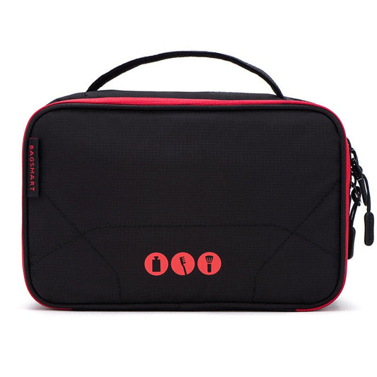 BAGSMART Women Large Waterproof Makeup Bag Men Nylon Travel Cosmetic Bag Organizer Case Necessaries Make Up Wash Toiletry Bag