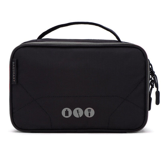 BAGSMART Women Large Waterproof Makeup Bag Men Nylon Travel Cosmetic Bag Organizer Case Necessaries Make Up Wash Toiletry Bag
